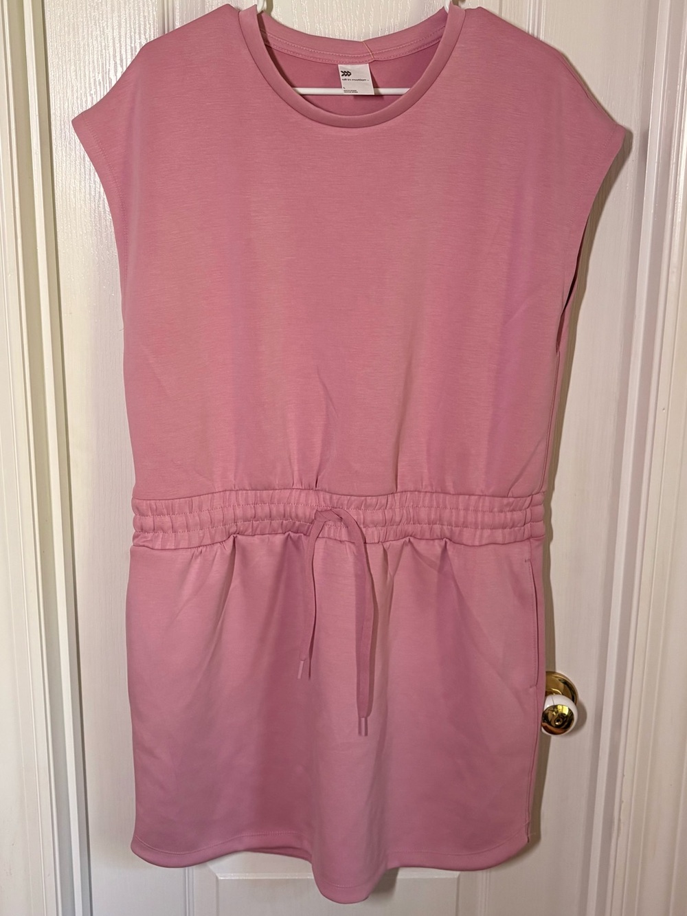 All In Motion Woman's Pink Drawstring Waist Dress